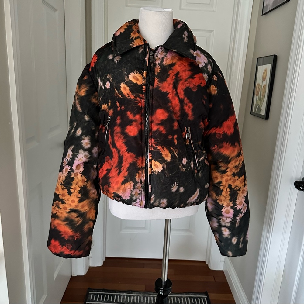 Floral Graphic Puffer